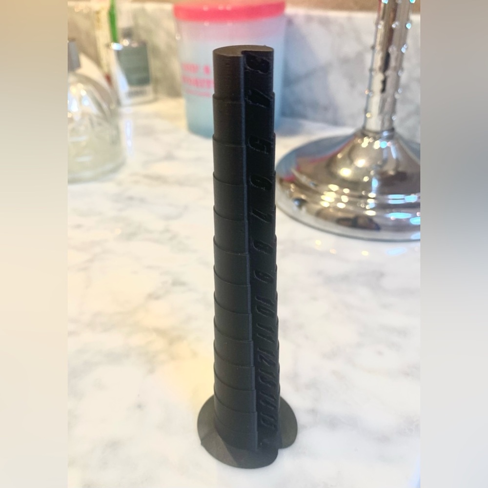 3D Printed Ring Sizer Rod